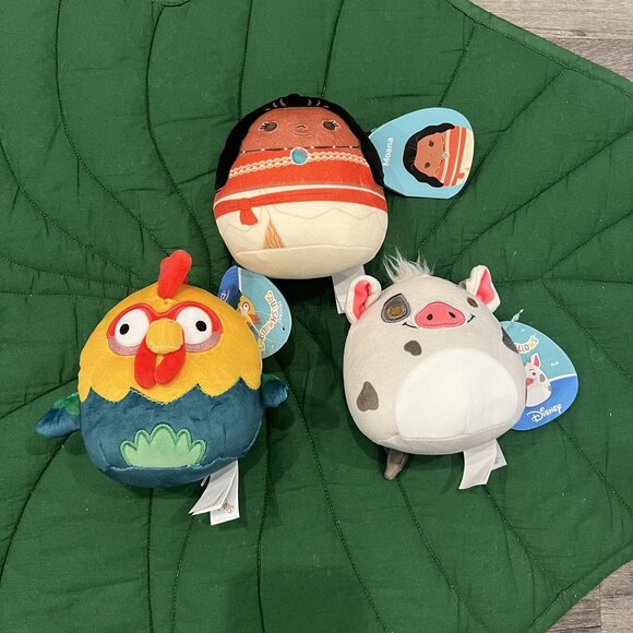 Disney Moana Squishmallows Hei Hei Pua Plush Set Of 3 - Picture 1 of 3
